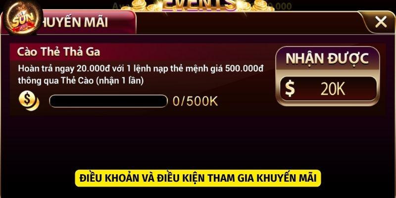 Điều khoản và điều kiện là những vấn đề bắt buộc người chơi phải nắm vững